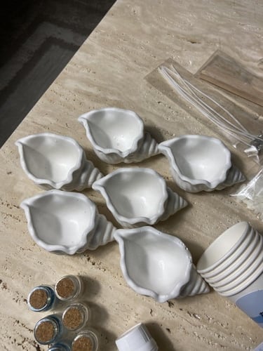 بوكس صناعه الشمعه الصدفيه ٣ اشخاص