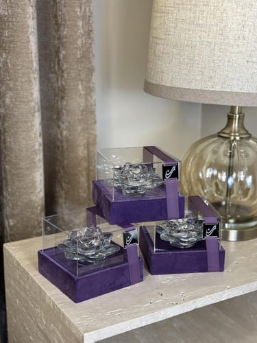 مبخره كرستاليه على شكل ورده