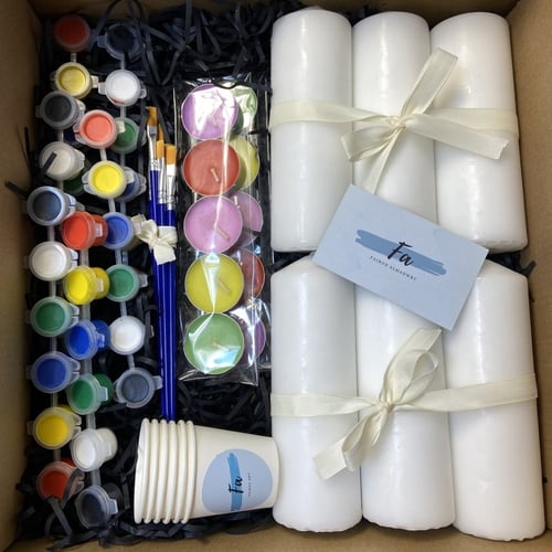 الرسم على الشموع 6 اشخاص مقاس كبير | candle painti...