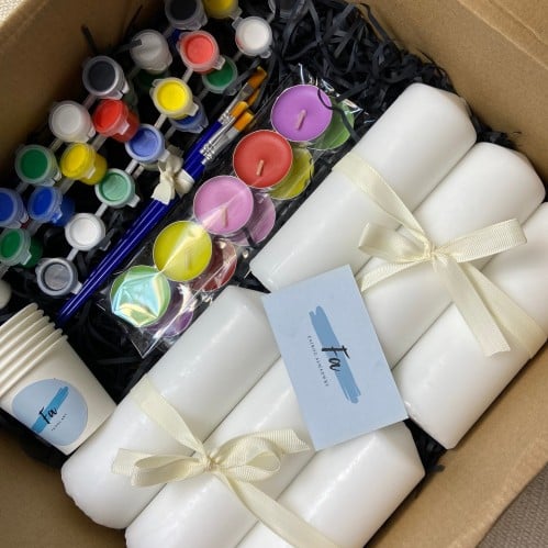 الرسم على الشموع 6 اشخاص مقاس كبير | candle painti...