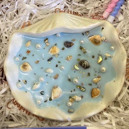 اصنعي شمعتك بنفسك (صدفة كبيرة)