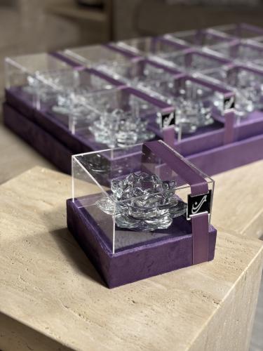 مبخره كرستاليه على شكل ورده