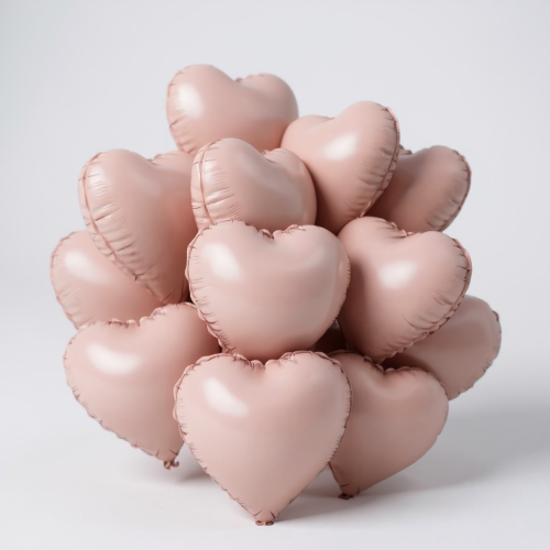 بالون شكل قلب لون وردي - الحبة