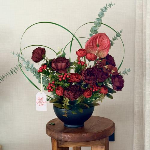 فازة صنع ليبقى ١ ورد صناعي - كبير