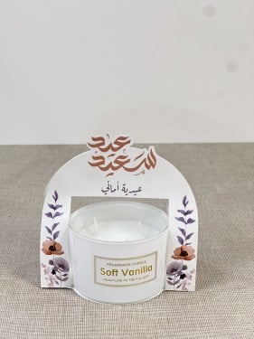 شمعه برائحه الفانيلا بتصميم انيق (10) حبه
