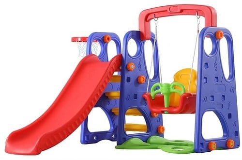 مرجيحه مع زحليقه مع سله