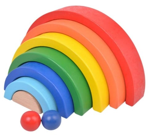 لعبة قوس الالوان خشب