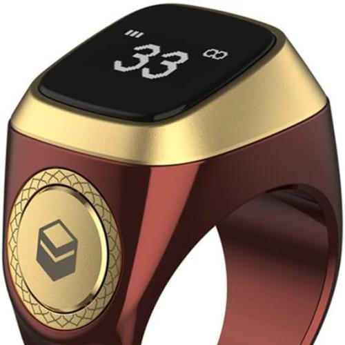 خاتم ذكي للتسبيح - أحمر اللون