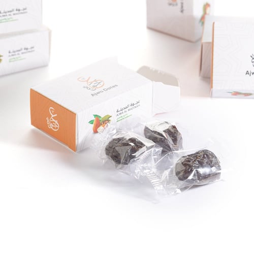 كرتون 36 علبة 3تمرات عجوة باللوز والهيل