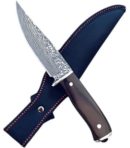 سكين تكتيكي للصيد والتخييم بنصل فولاذ