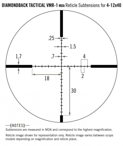 دربيل بندقية فورتكس DIAMONDBACK 4-12*40