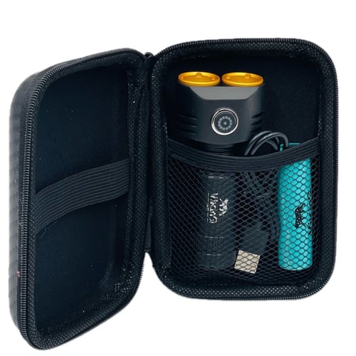 كشاف فايكنج لايت صيغير عدستين مع جراب