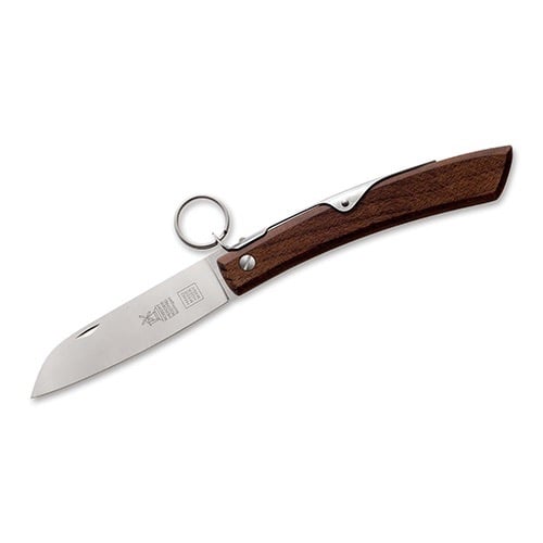 سكين مطوية أم وعل 10 سم خشب جوز IBEX carbon