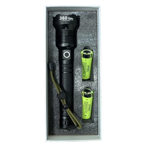 مصباح يدوي LED قابل لاعادة الشحن عالي السطوع 5000...