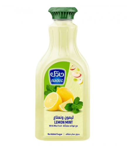 عصير ليمون ونعناع بدون سكر نادك 1.3لتر