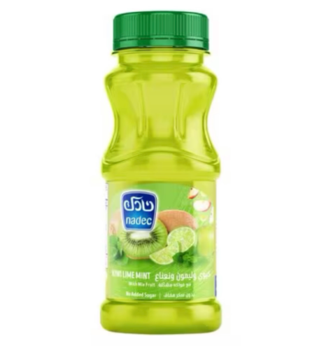 عصير كيوي وليمون ونعناع نادك بدون سكر 180م