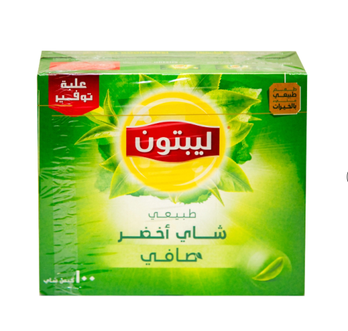 شاي لبتن اخضر صافي 100خيط