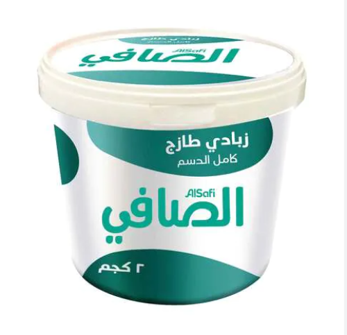 زبادي الصافي كامل الدسم 2كيلو