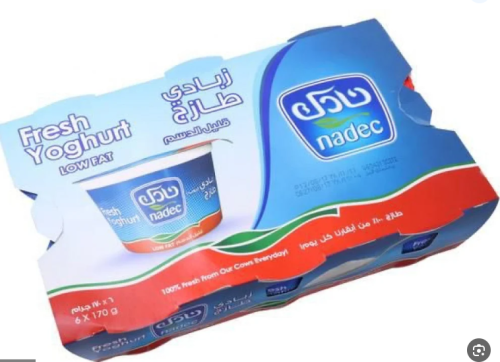 زبادي نادك قليل الدسم ربطة 6*170ج