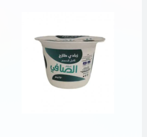 زبادي الصافي كامل الدسم 170جرام