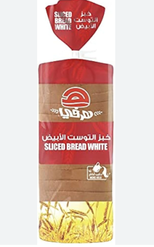 هرفي توست ابيض عادي 600ج