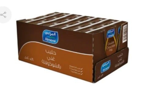 المراعي حليب دبل شوكولاته 200مل كرتون شد 18