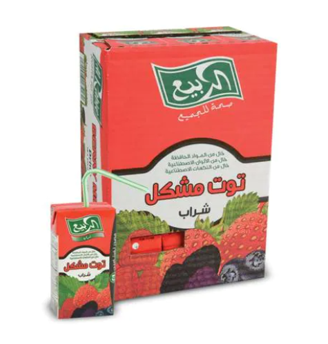 عصير التوت المشكل الربيع كرتون 18*125مل