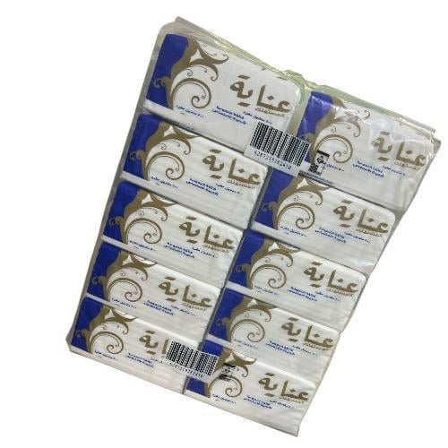 مناديل عناية 500منديل مفرد ربطة 10حبة