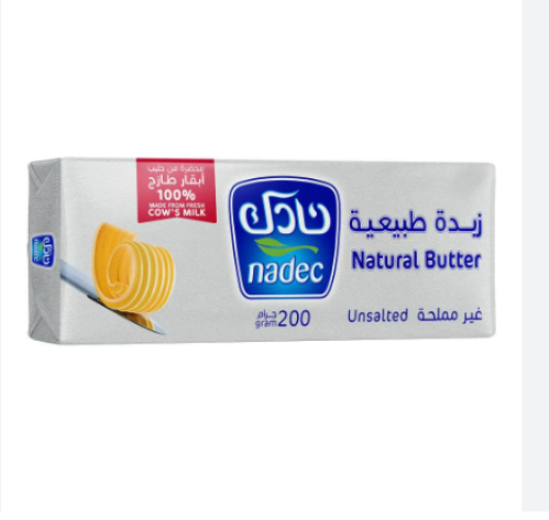 زبدة نادك غير مملحة 200ج