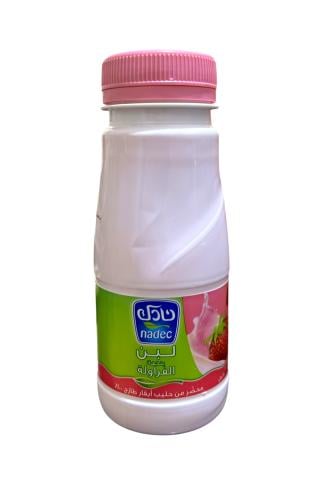 لبن بنكهة الفراولة نادك 180 مل