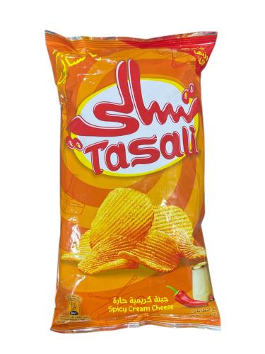 بطاطس تسالي بنكهة جبنة كريمية حارة عائلي