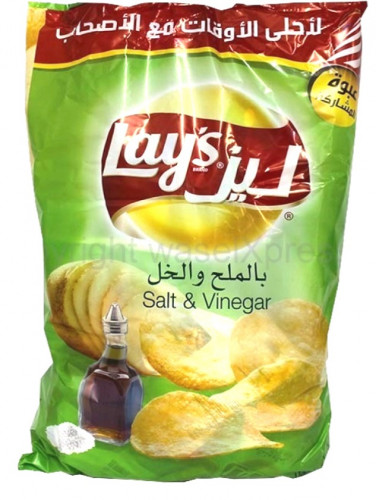 ليز ملح وخل كيس 14حبة*25جرام