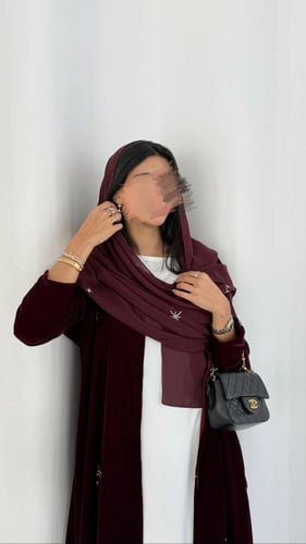 عباية مخمل شتوي