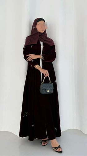 عباية مخمل شتوي