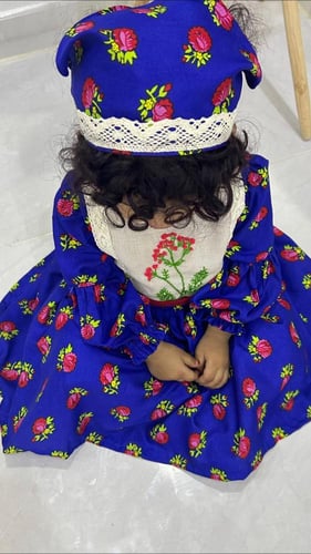 فستان شالكي مطرز رمضان