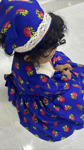 فستان شالكي مطرز رمضان