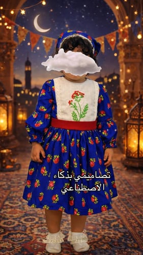 فستان شالكي مطرز رمضان