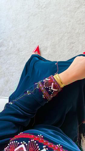 جلابية مخمل انيقة