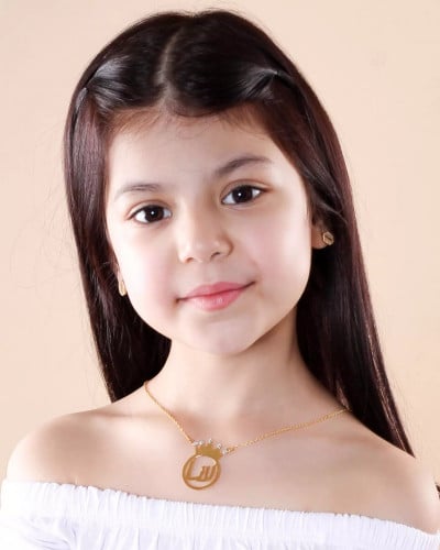 سلسال اطفال بالاسم مع التاج