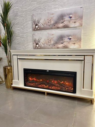 مدفئة كهربائيه مع الديكور