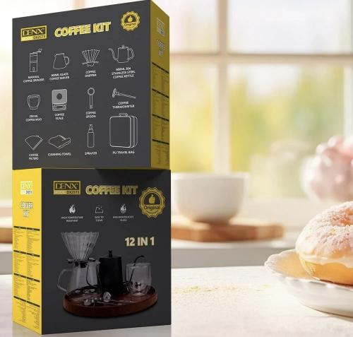 أدوات صنع قهوه المقطره من DENX 15 قطعه