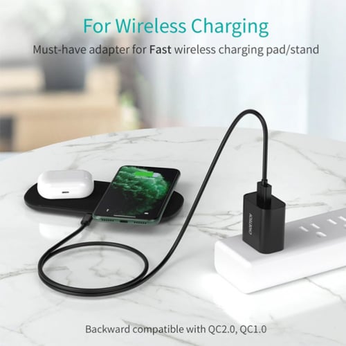 شاحن جداري تشويتيك بمنفذ USB يدعم الشحن السريع بقو...