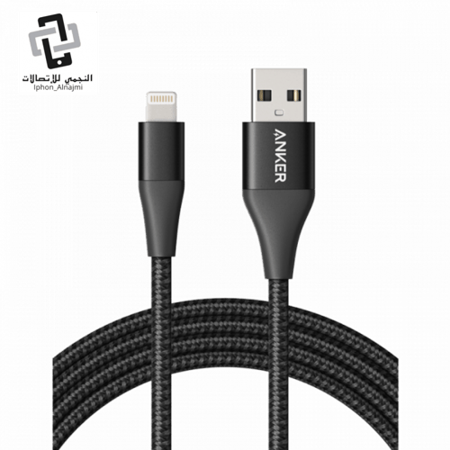 سلك شاحن أنكر ايفون بطول 90 سم قماش