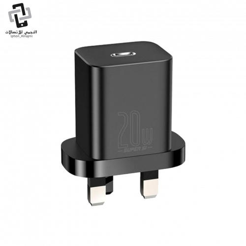 بيسوس شاحن جداري بقوة 20 واط - اسود