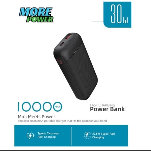 شاحن متنقل مور باور بقوة 10 ألف بقوة شحن 30 واط مي...