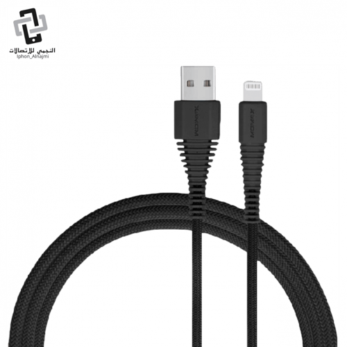 كيبل شاحن موماكس ايفون قماش مقاوم للقطع بطول 1.20...