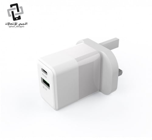 شاحن جداري ليفوري 20 واط منفذين PD وUSB
