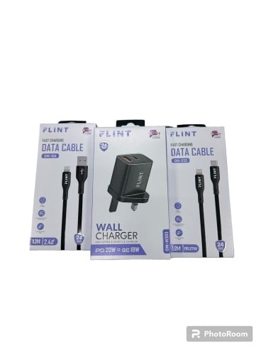 كبس منزلي مدخلين شحن سريع مع وصلتين ايفون بي دي وو...