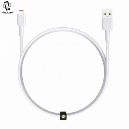 كيبل ايفون USB قماش 0.9 متر من Aukey معتمد من ابل