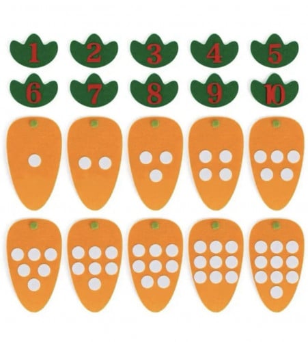 جزرات العد - لعبة منتسوري